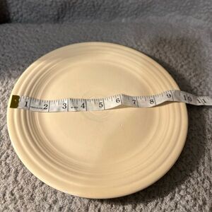 Fiestaware Ivory Ceramic luncheon plate vintage